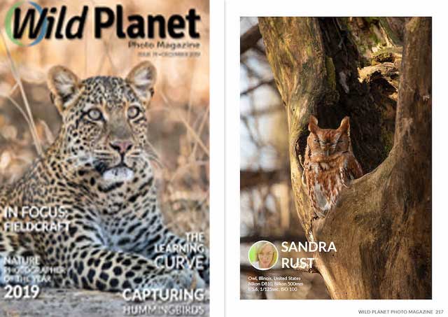 Sandra Rust featured nature photographer in Wild Planet